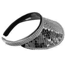 Disco Visor Bling Visor Rhinestone Visor Hat-without tassels