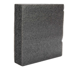 Nadelvliestuchmatte quadratisch 200x197x53mm schwarz doppelseitig