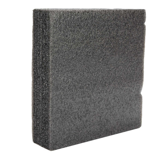 Nadelvliestuchmatte quadratisch 200x197x53mm schwarz doppelseitig