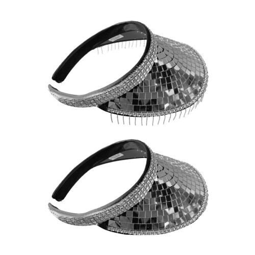 Disco Visor Bling Visor Rhinestone Visor Hat-without tassels 1