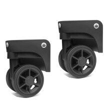 1Pair Luggage Wheels Suitcase Replacement Wheel-W137 black