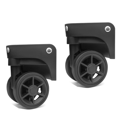 1Pair Luggage Wheels Suitcase Replacement Wheel-W137 black