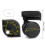 1Pair Luggage Wheels Suitcase Replacement Wheel-W137 black 6