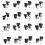 1Pair Luggage Wheels Suitcase Replacement Wheel-W137 black 3