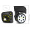 1Pair Luggage Wheels Suitcase Replacement Wheel-W137 black 4