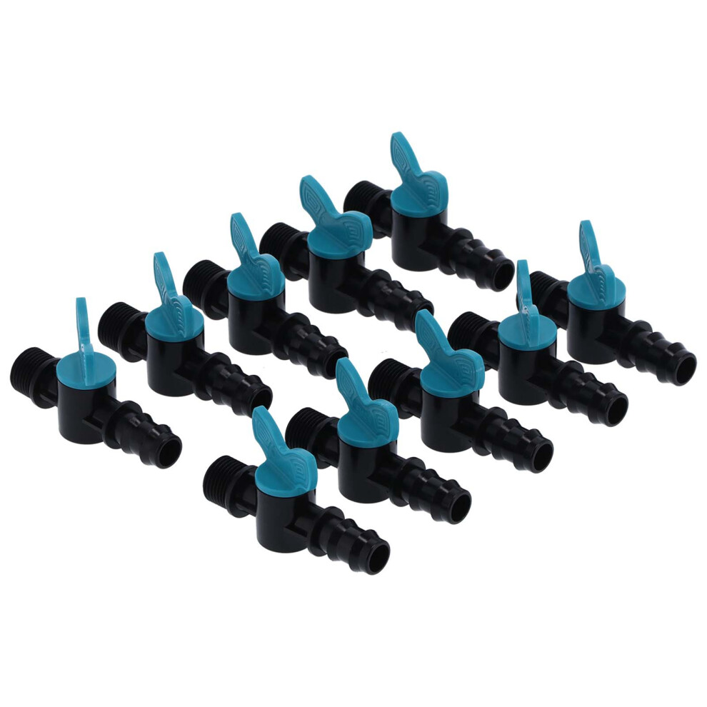 50Pcs 25X1/2In Male Thread Ball Shut Off Valves For Garden Irrigation 5081358759968