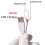 DC5V LED Dimmer Extension Cord USB Port Power Supply-White 7