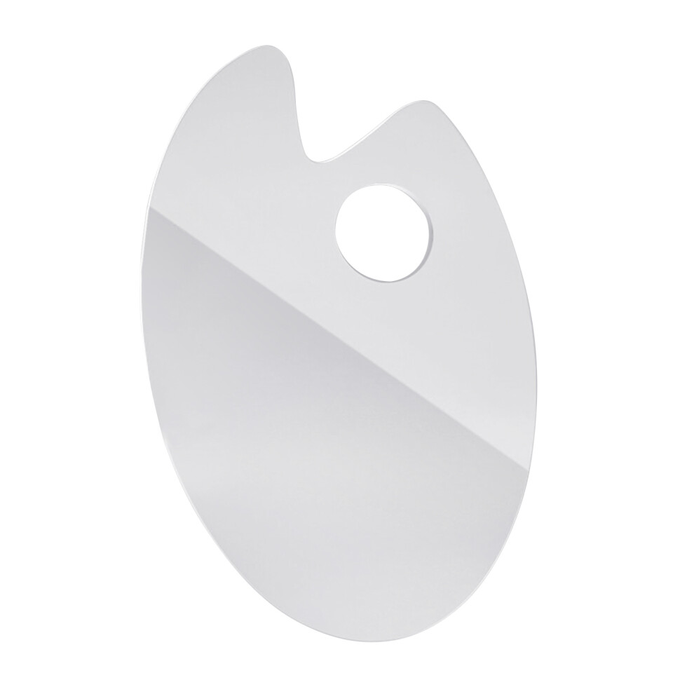 Square Acrylic Paint Palette With Thumb Hole Clear Paint-Oval 7754000301973