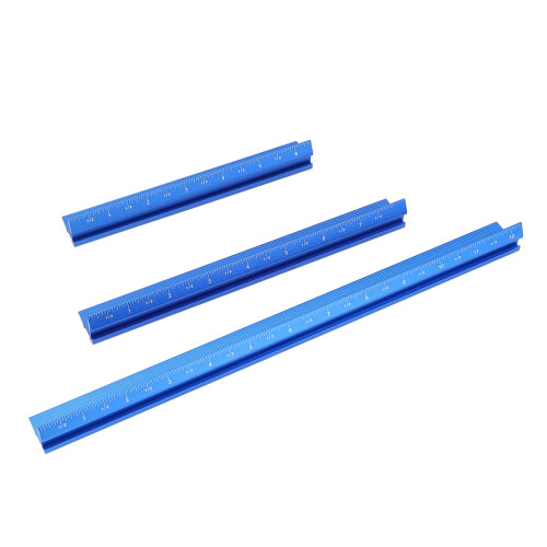 3-teiliges Set Kantenlineal für die 1