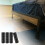 Ensemble de 4 couvre-pieds de lit en mousse robuste pour 6