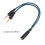 Câble séparateur de micro pour casques d'ordinateur, 3.5mm, 2