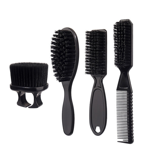 Brosse à barbe pour hommes, 4 pièces, brosse de coiffure, brosse