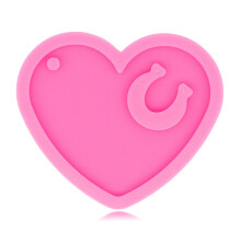 Porte-clés en forme de cœur et de fer à cheval, fait à la-Rose
