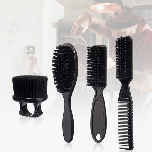 Brosse à barbe pour hommes, 4 pièces, brosse de coiffure, brosse 1