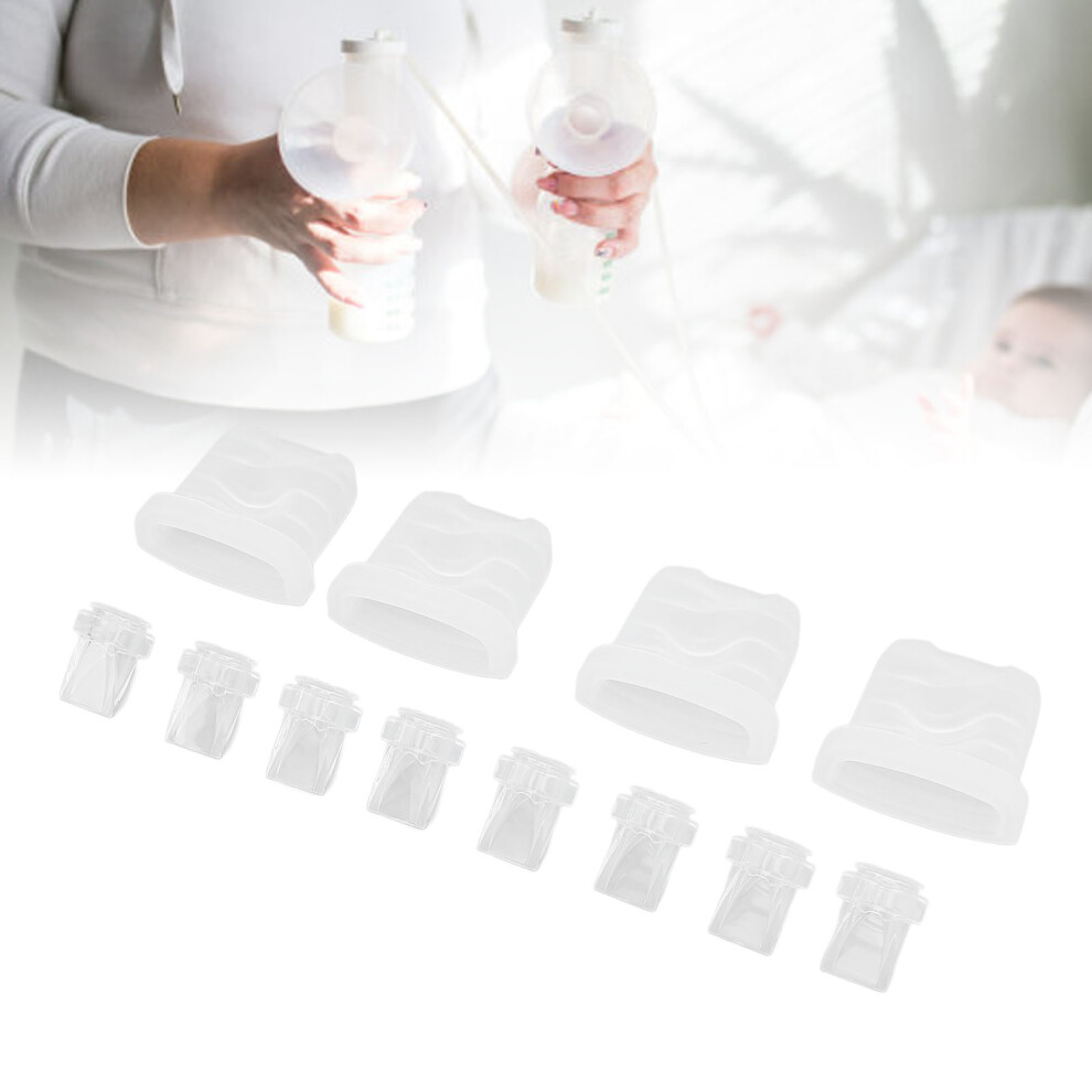 Duckbill Valves 8pcs & Silicone Diaphragms 4pcs Compatible with S32 Breast Pump