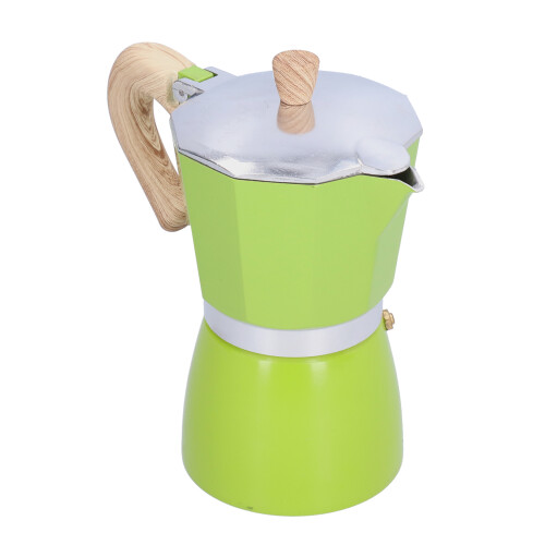 Cafetière moka verte de 300 ml pour gaz/éthanol 2
