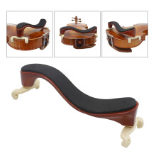Violin Schulterstütze 3/4 4/4 Ahornholz mit Reinigungsleder für Geiger
