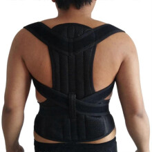 Back Corrector Silver Posture Corrector Scoliosis Back Brace Spine Corset Belt Shoulder Therapy Support Size L
