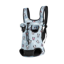 Adjustable Cat Carrier Bag Double Shoulder Backpack for Cats And Dogs Light Blue Size S 2.5kg Capacity