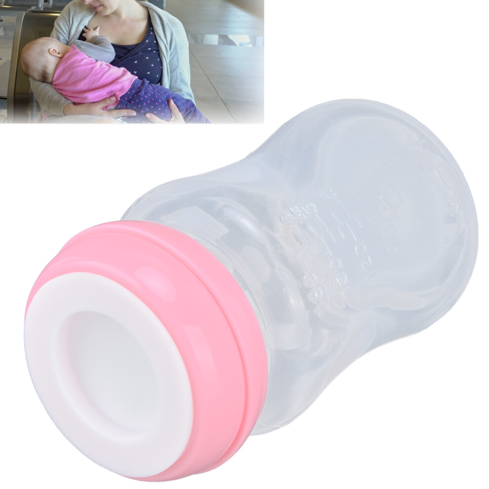 Breastmilk Storage Bottles 180ml, Pink, Wide Caliber PP Container-image-OPC-PMSJHTD-NEW