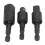 Durable 3Pcs Power Drill Socket Set Hex Shank 360 Rotation Black 1