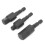 Durable 3Pcs Power Drill Socket Set Hex Shank 360 Rotation Black 13