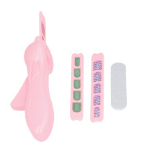 Kinder Nagelkunst Stempelmaschine Set mit Glitzeraufklebern & Feilen, 16x4,5cm