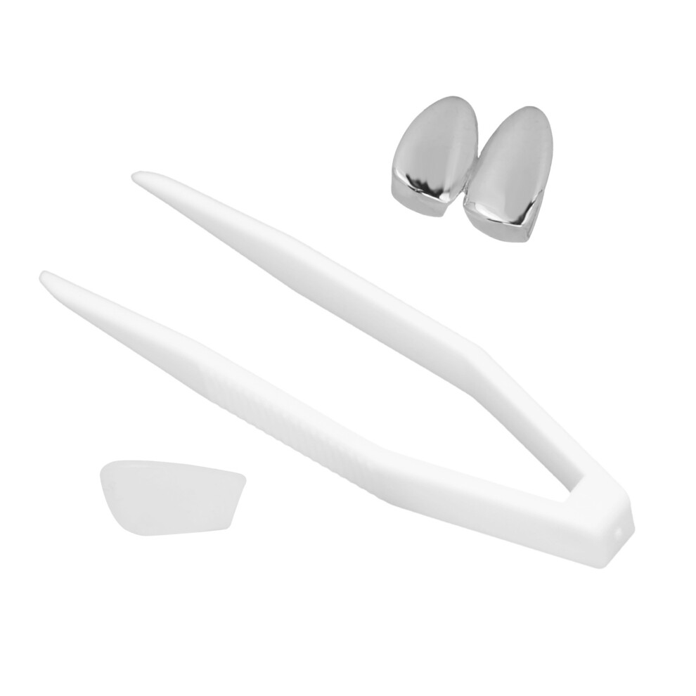 Fashionable Silver Teeth Brace Decoration for Concerts & Costume Events