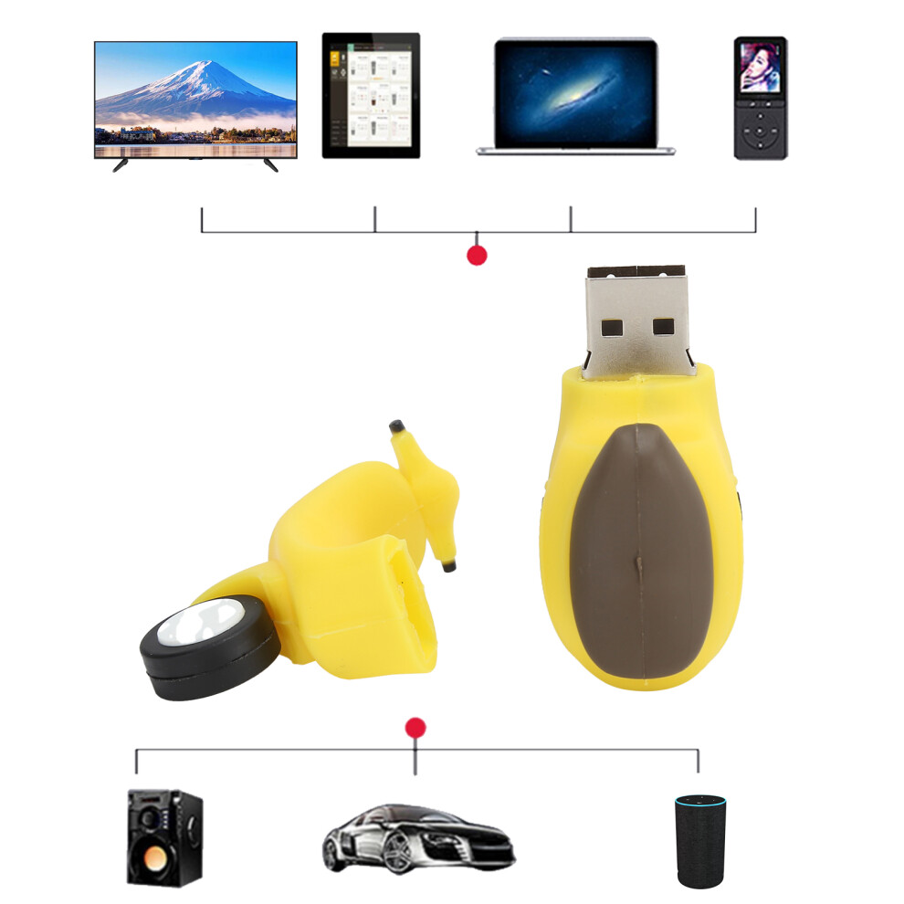 16Gb Electric Car Usb 2.0 Memory Stick Pendrive Data Storage Yellow 4241358771341