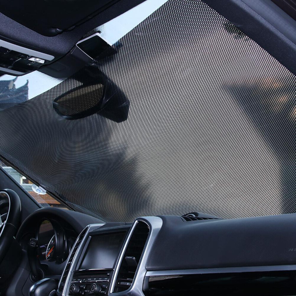 Automatic Retractable Sunshade Car Windshield Uv Block Sun Visor Curtain 9331358771696