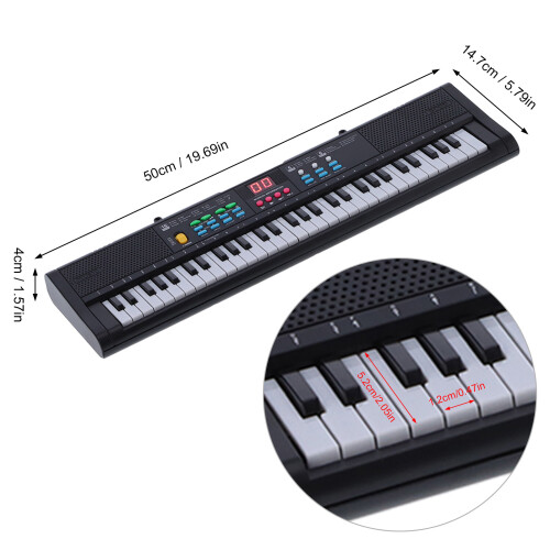 Multifunctional 61-Key Children's Keyboard with Microphone MQ6186 2