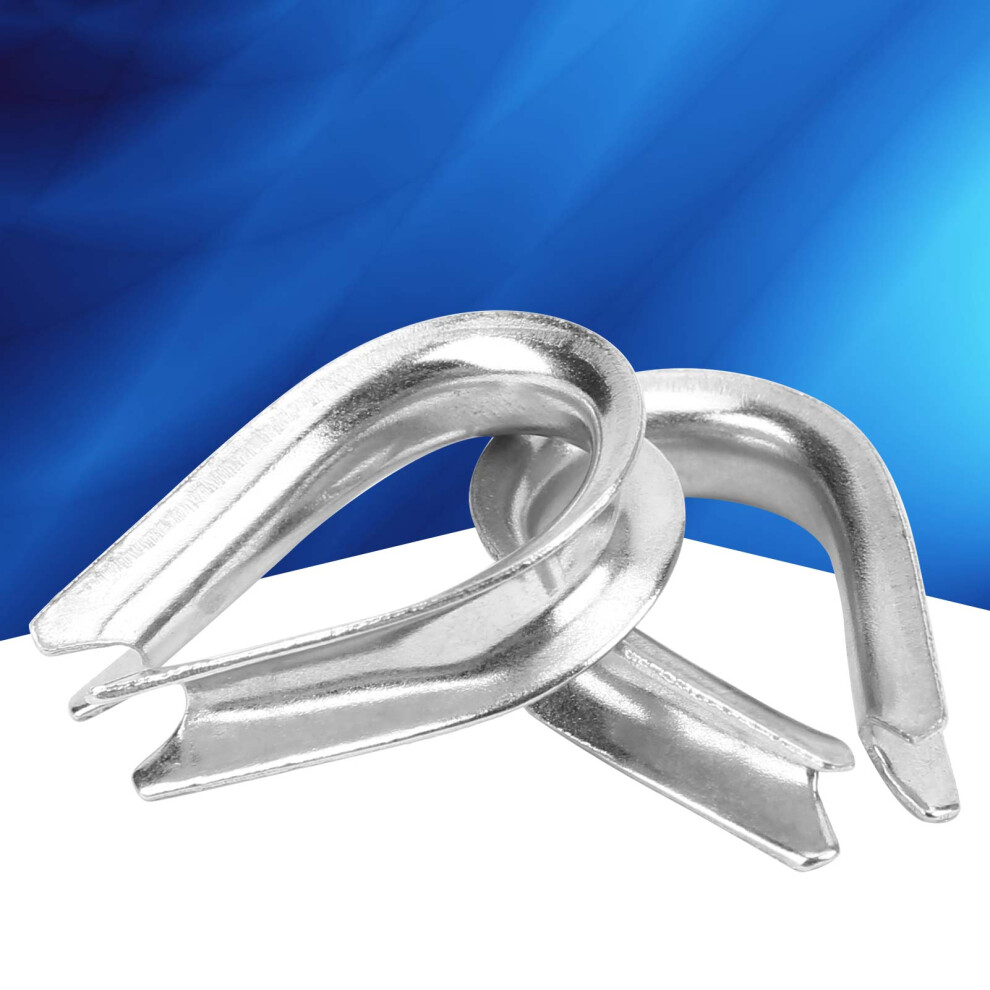50Pcs M4 Stainless Steel U Type Wire Rope Clamps Kit, 15mm Inner Diameter-image-OPC-PMSJYSX-NEW