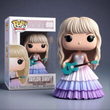 (One size, 7) Taylor Swift Resin Big Head Doll Ornament Cartoon Desktop Decor Home Living Room Study Decoration Birthday Party Gift