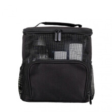(Black) Large Capacity Makeup Toileting Bags Waterproof Durabel Oxford Cloth Makeup Bag For Daily And Travel Cosmetics