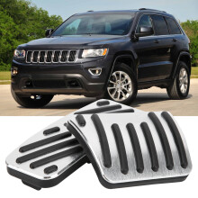 2 Stück Aluminium Pedalensatz für Jeep Cherokee KL 2014-2019, Fußstützen Ersatz