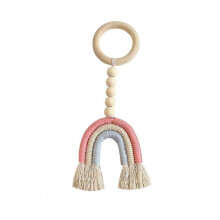 (6) Nordic Style Circular Wall Decor Cute Rainbow Tassel Wall Decoration For Baby Rooms