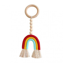 (3) Nordic Style Circular Wall Decor Cute Rainbow Tassel Wall Decoration For Baby Rooms