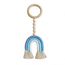 (5) Nordic Style Circular Wall Decor Cute Rainbow Tassel Wall Decoration For Baby Rooms