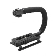 Ultra-Light U Shape Flash Bracket Canon VIXIA HF R72 Compatible Camera Mount Accommodates Microphones, Flashes, Lights