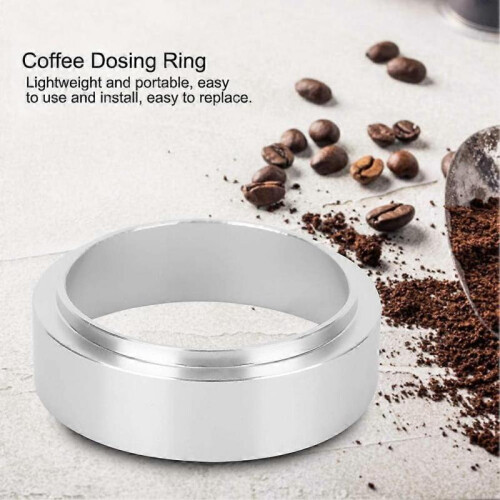 (51mm) Coffee Dosing Ring,Aluminum Coffee Dosing Ring Funnel Replacement,Universal Coffee Dosing Ring Funnel Replacement Coffee Maker Accessory (54mm) 1