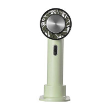 Portable Hand Fan with Semiconductor Refrigeration 2200mAh Battery USB Rechargeable Mini Handheld Cooler Outdoor Green