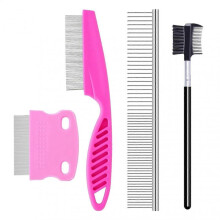 Pet Comb Set Multifunctional Pet Brush for Dogs And Cats Deshedding And Dematting Kit Grooming Comb Set