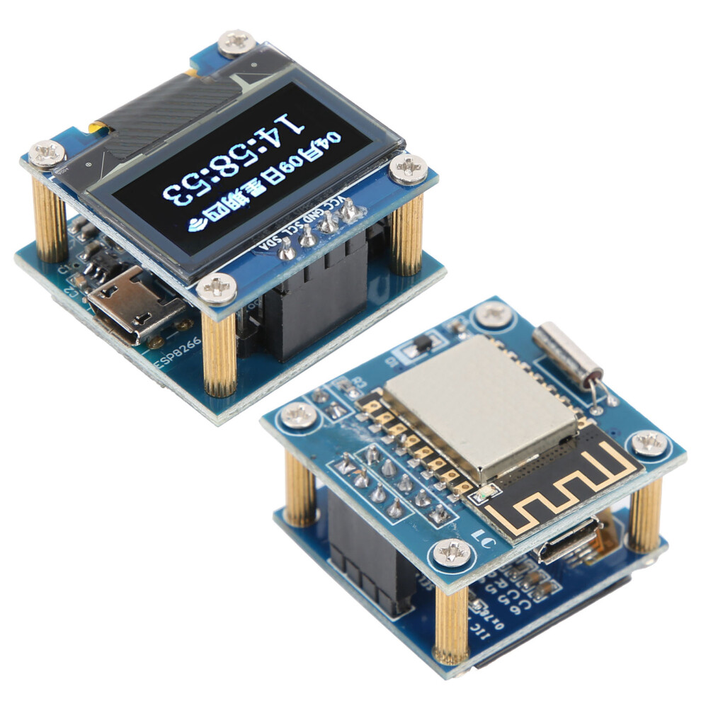 Embedded Clock Module With 0.96In Oled Wifi Pcb Board 5V And 40Mah Battery 9301358776922