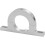 Steering Column with Key No Drop Billet 2 Inch Hole Brushed River Clamp Under Dashboard Silver 4