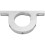 Steering Column with Key No Drop Billet 2 Inch Hole Brushed River Clamp Under Dashboard Silver 5