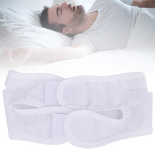 Atmungsaktive Mesh-Anti-Schnarch-Kinnbandage für Erwachsene, Weiß
