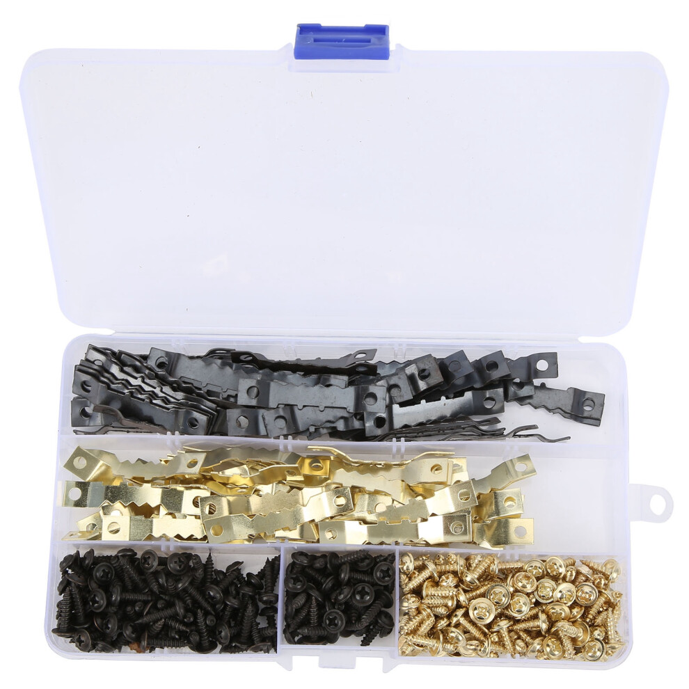 120Pcs Metal Picture Hanger Kit With Screws For Frames, Canvas & Crafts 8711358777965
