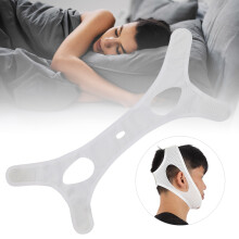 Anti-Schnarch Chin Strap - Unisex Kinnbandage Weiß