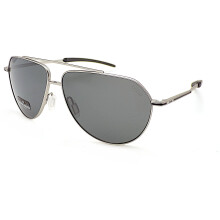 Bolle Livewire Polarized Sunglasses Matte Silver with TNS Grey Lenses BS142002