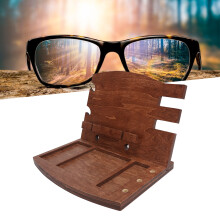 Holz-Handyhülle Dockingstation Tisch-Organizer, 28x20,5cm